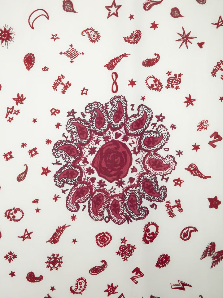 Pañuelo Debbie 85 Bandana Burdeo
