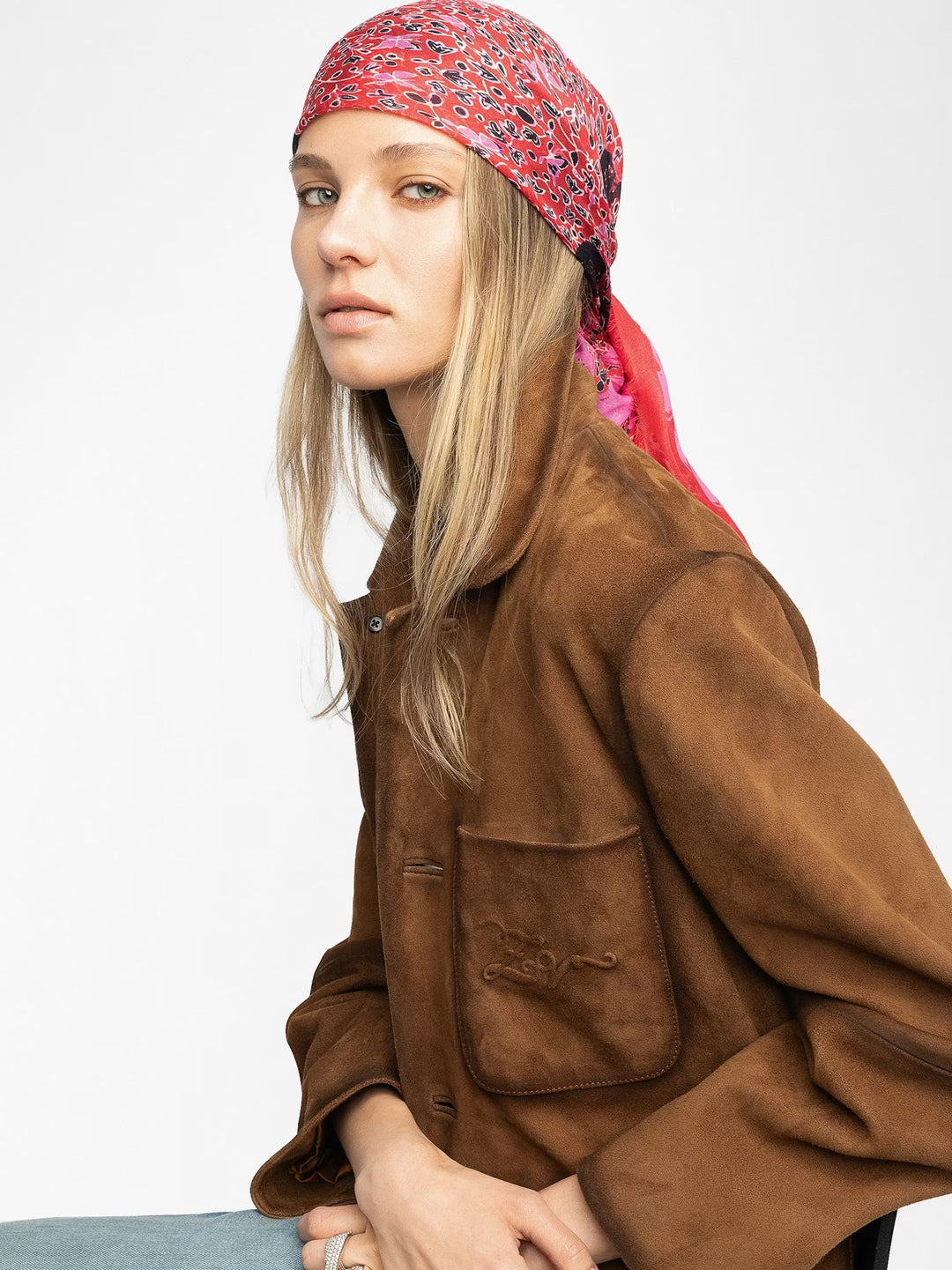 Pañuelo Kerry Garden Rosado