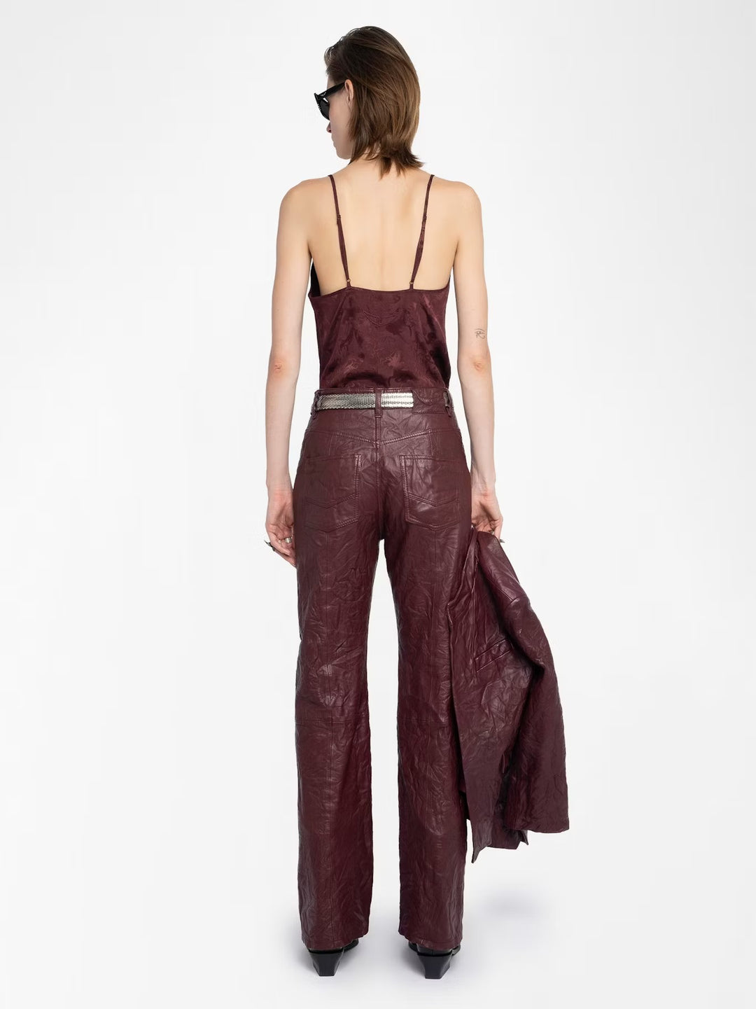 Pantalón Evy Burdeo