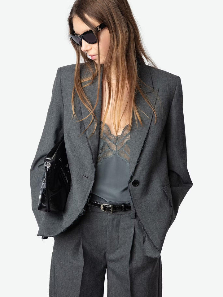 Blazer Vavy Raw Edge