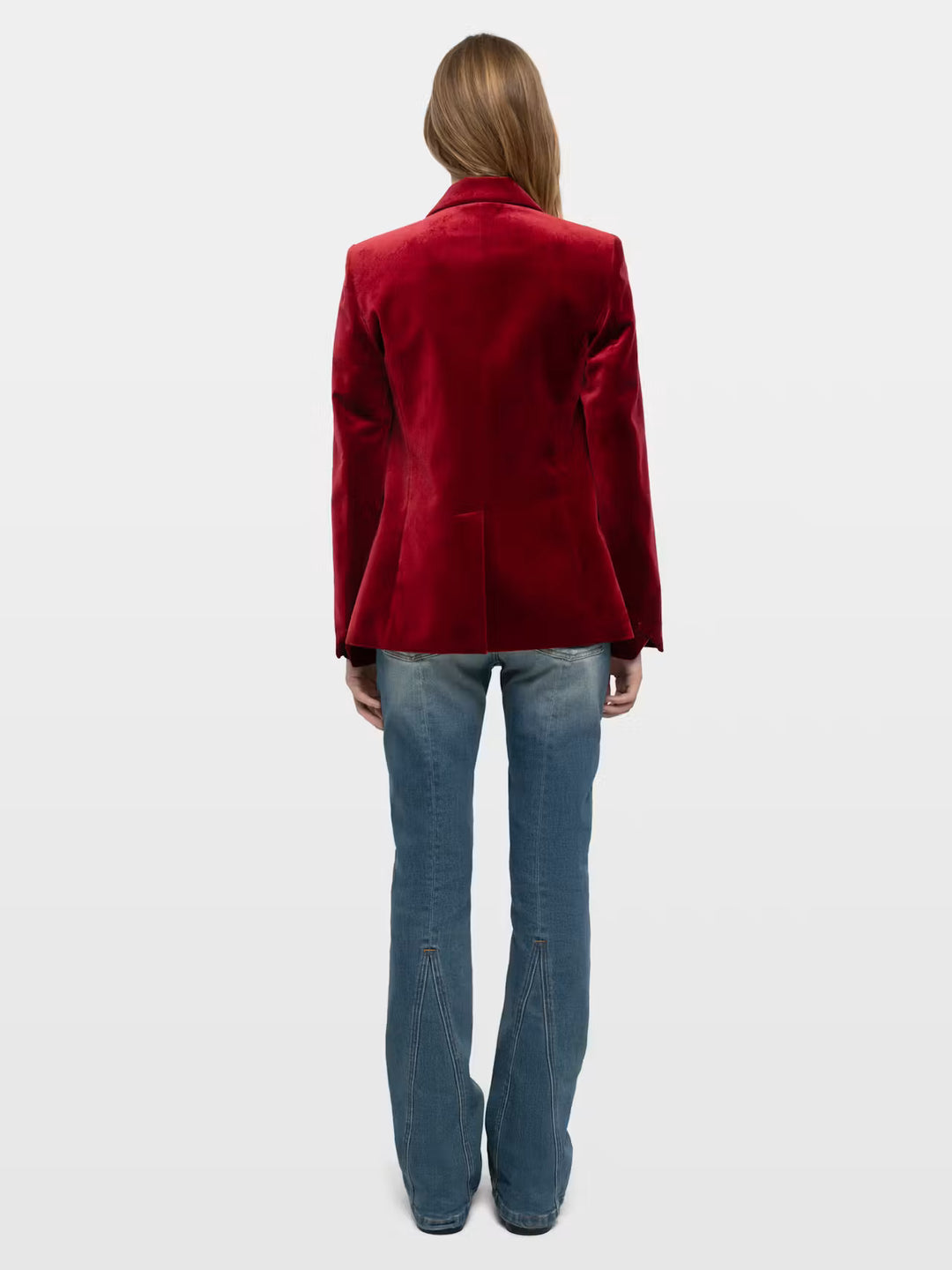 Blazer Vavy Velvet Rojo