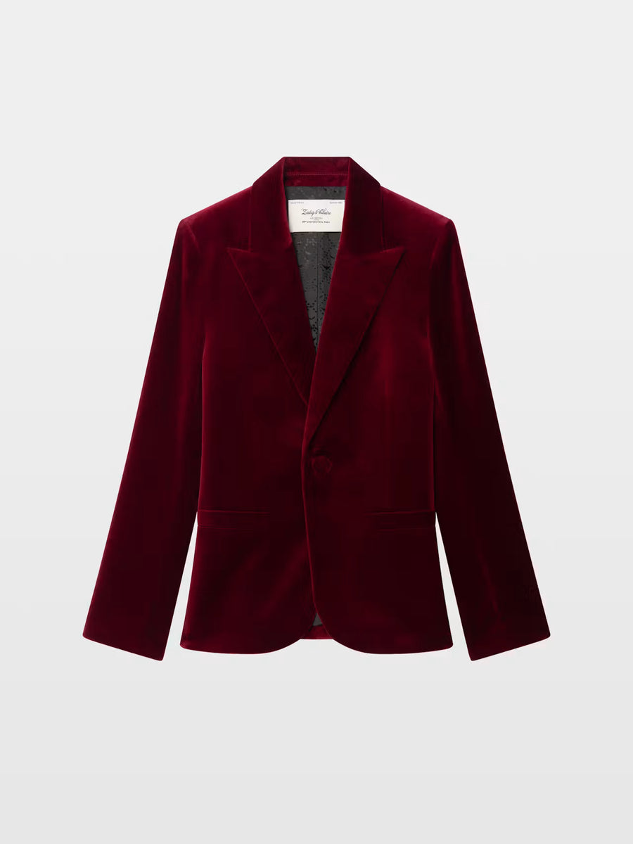 Blazer Vavy Velvet Rojo