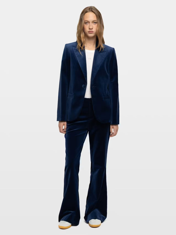 Blazer Vavy Velvet Azul