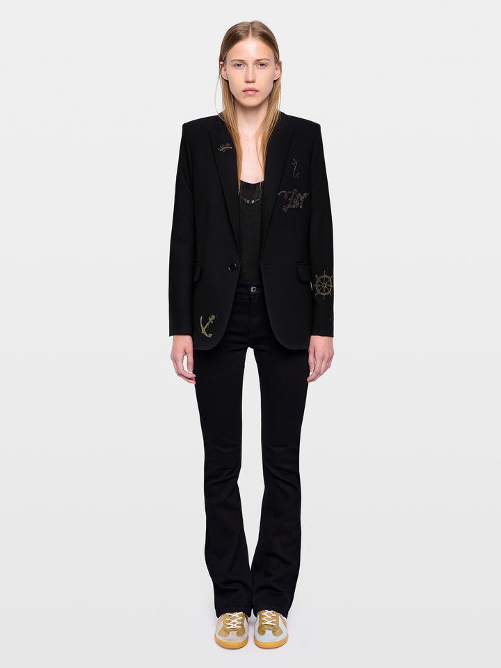 Blazer Valse Strass Multinavy