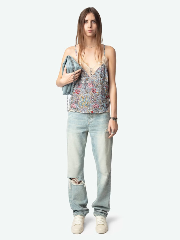 Blusa Cyoko British Flowers