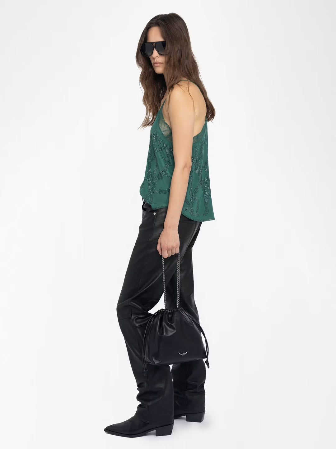 Blusa Christy Strass Emerald
