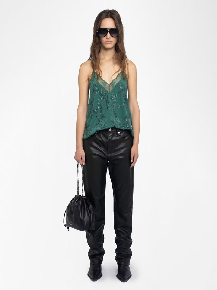 Blusa Christy Strass Emerald