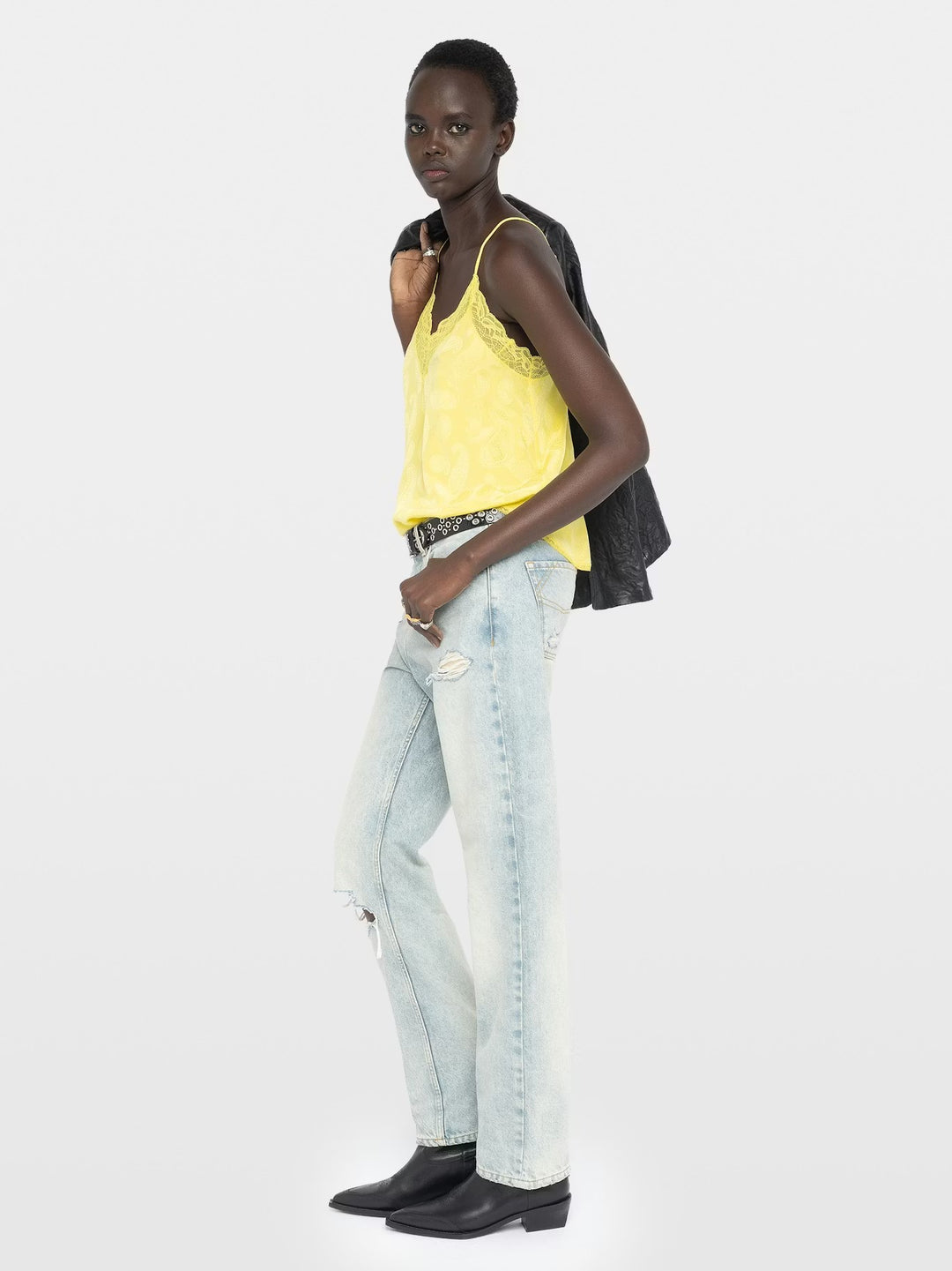 Blusa Christy Paisley Amarillo