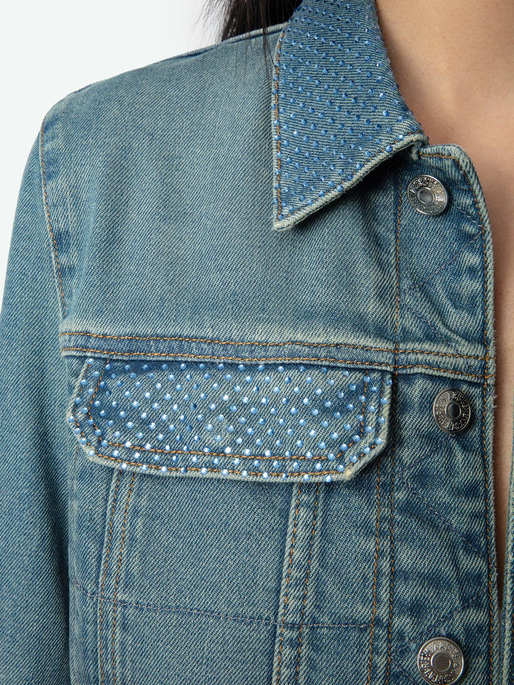Chaqueta Kioky Strass Azul