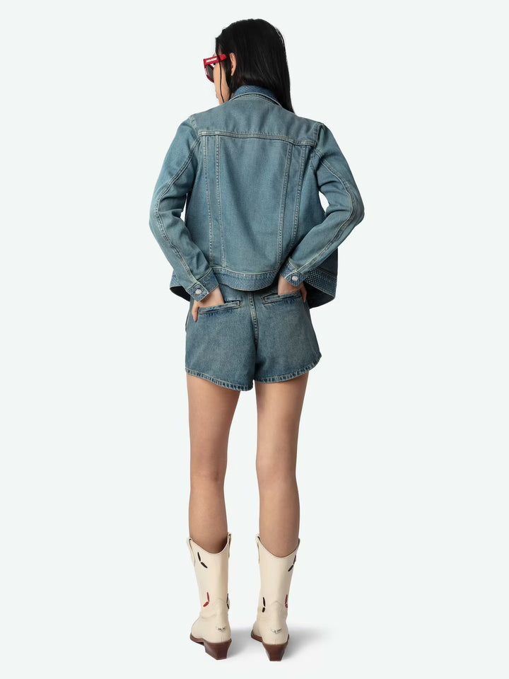 Chaqueta Kioky Strass Azul