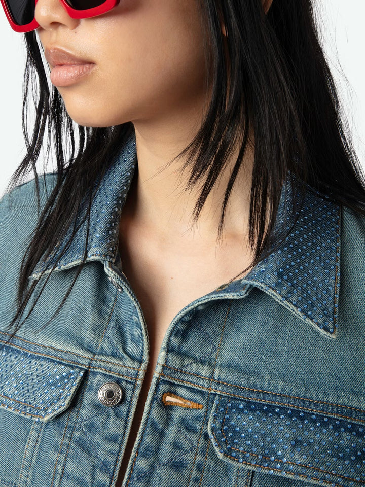 Chaqueta Kioky Strass Azul