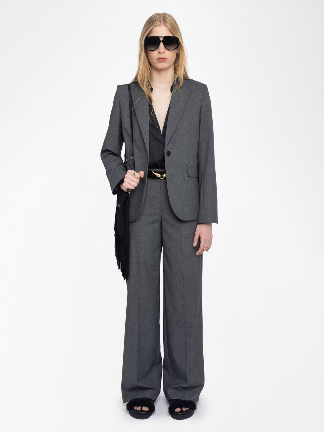 Pantalón Panol Tailleur Gris
