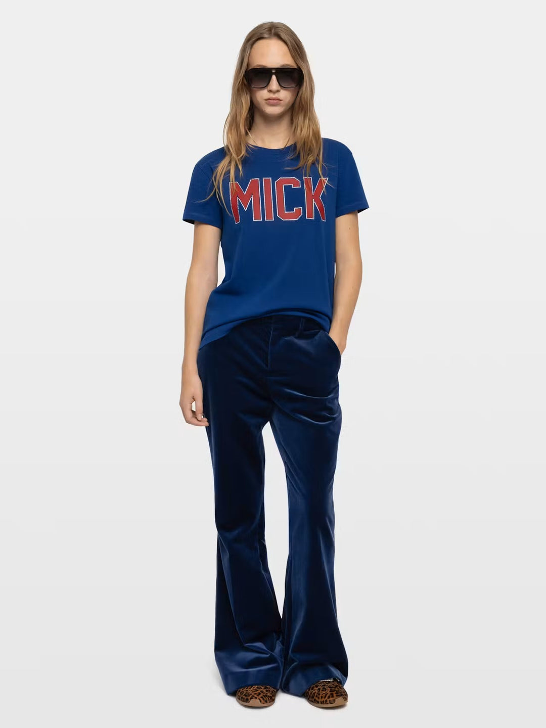 Pantalón Prevy Velvet Azul