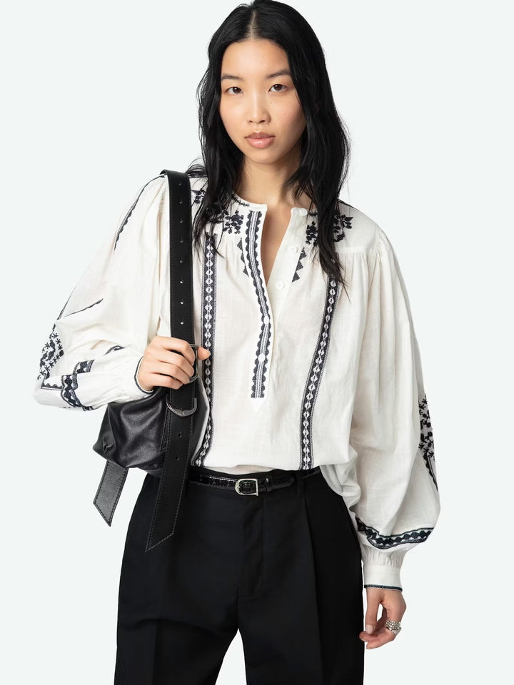 Blusa Tigy Kozak Blanco