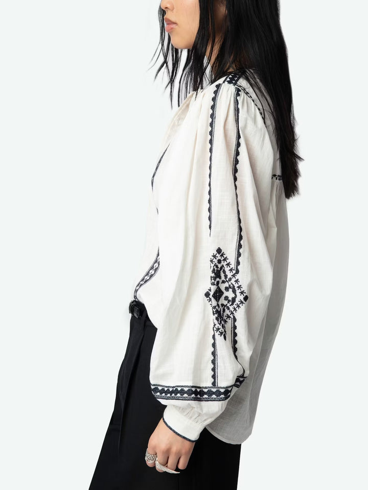 Blusa Tigy Kozak Blanco