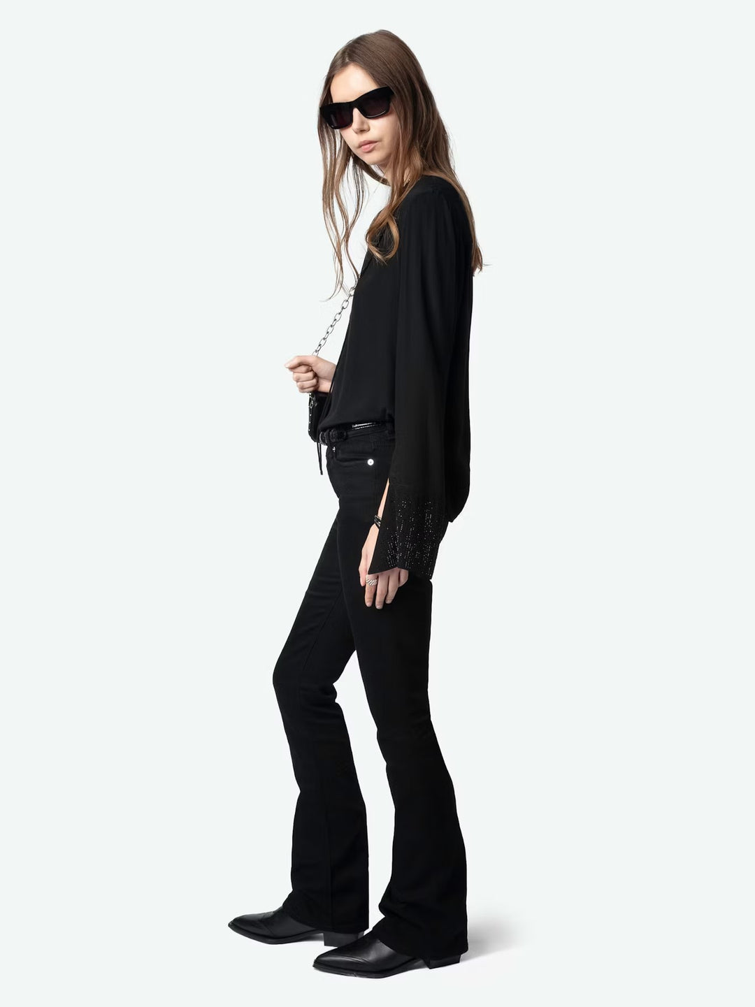 Blusa Taika Strass Negro