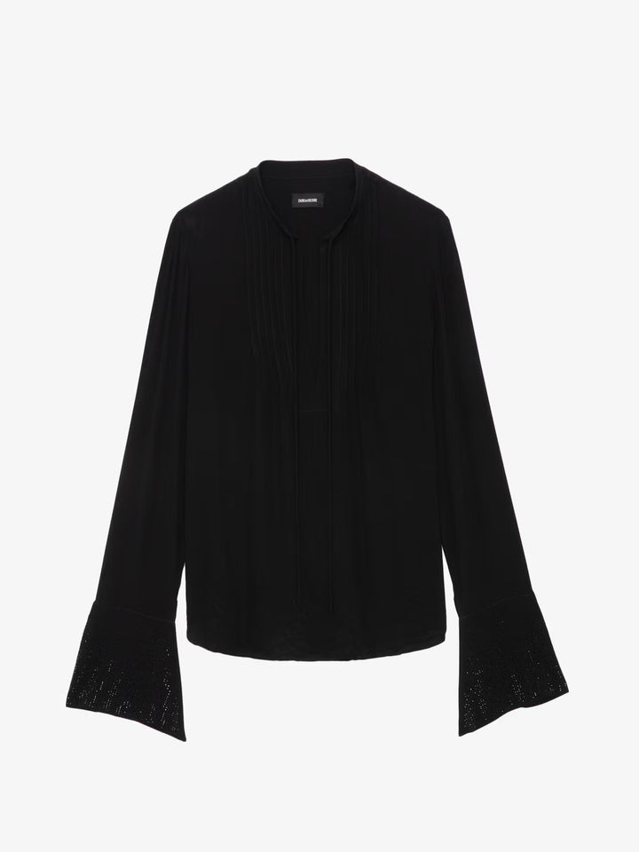 Blusa Taika Strass Negro