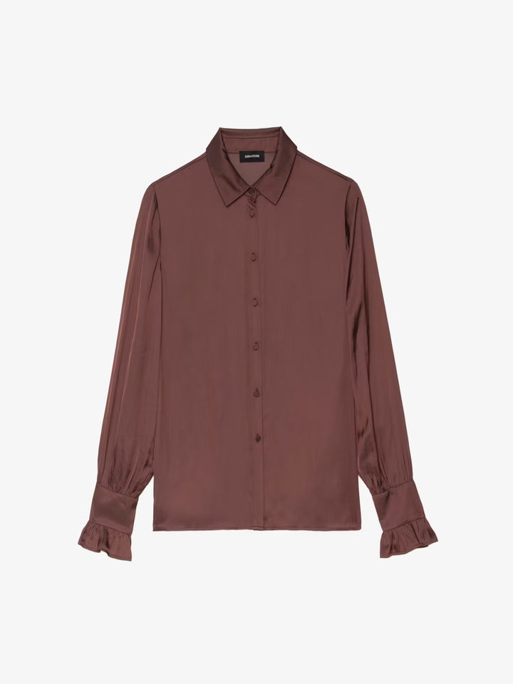 Blusa Thely Burdeo