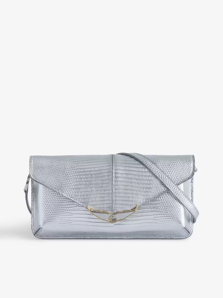 Clutch Borderline Metal Plateado