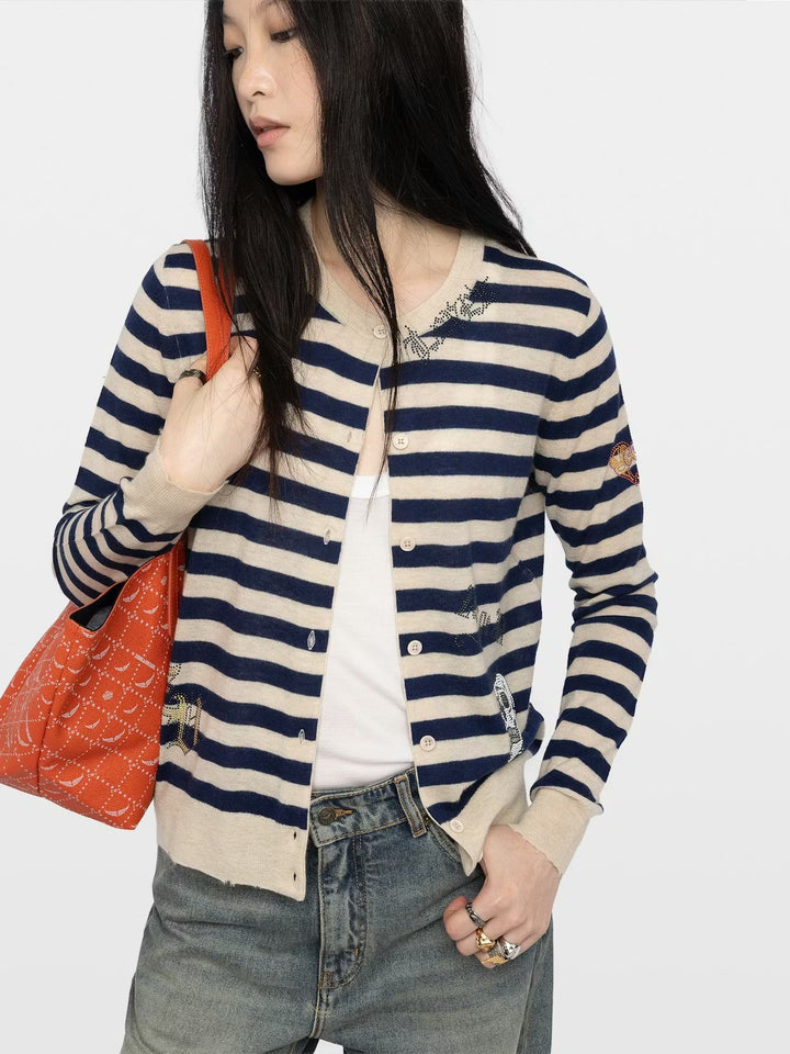 Sweater Missaya Stripes Strass
