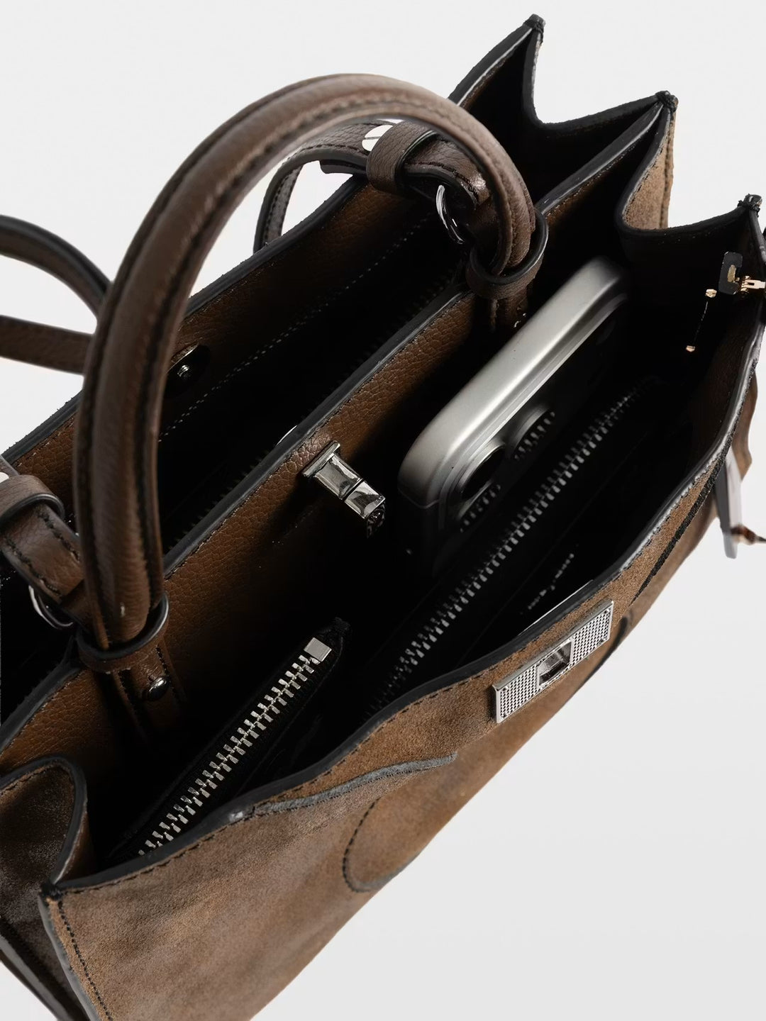 Cartera Jack Mini Suede Waxy