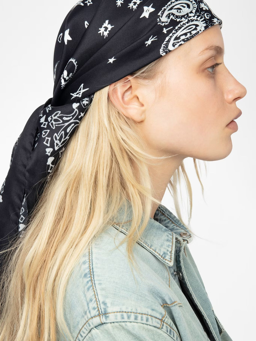 Pañuelo Debbie 85 Bandana Negro