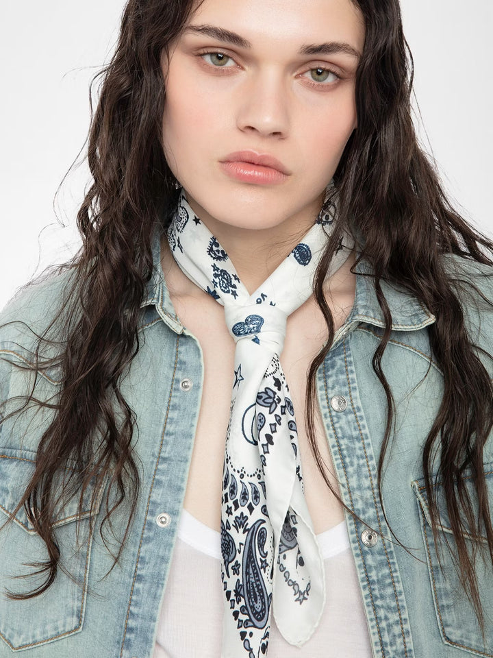 Pañuelo Debbie 85 Bandana Azul