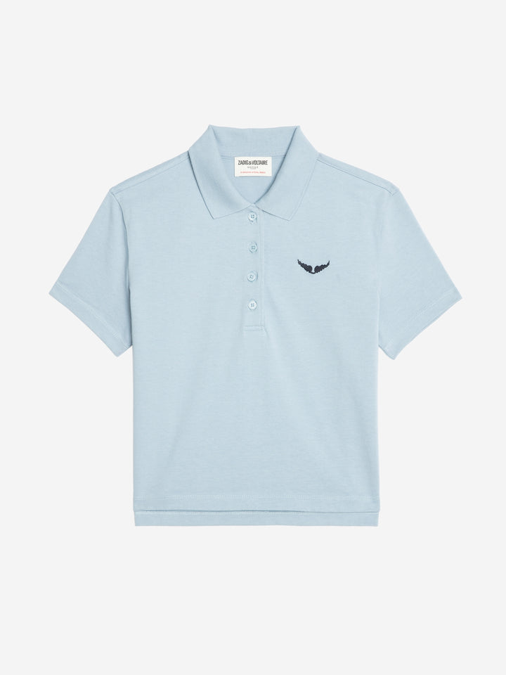 Polera Mirta Wings Celeste