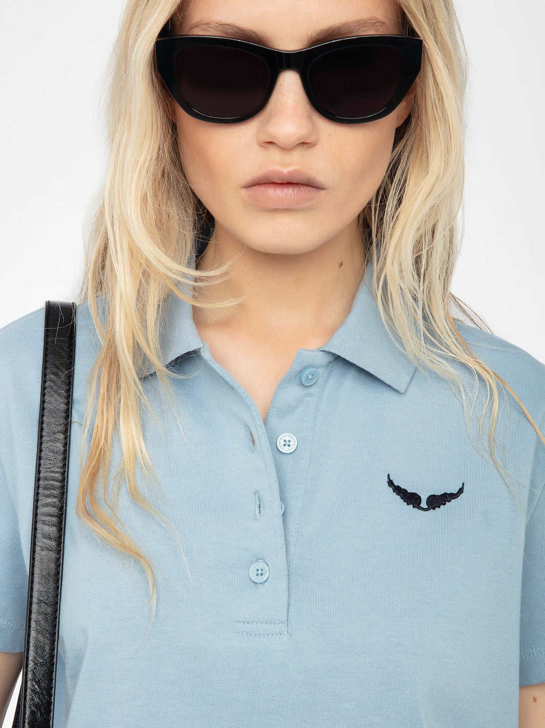 Polera Mirta Wings Celeste