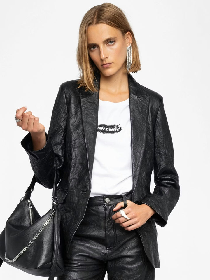 Blazer Valse Cuir Negro