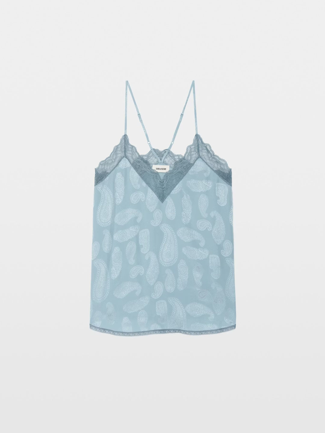 Blusa Christy Paisley Celeste